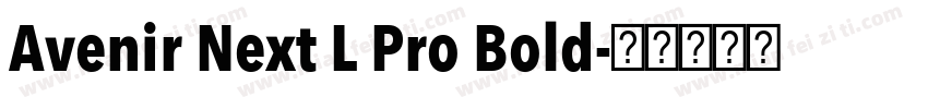 Avenir Next L Pro Bold字体转换